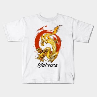 Yakuza Dragon Tattoo Kids T-Shirt